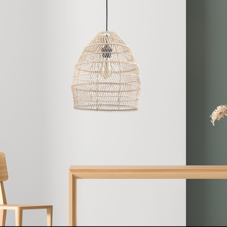 Stropní závěsné svítidlo E27 Beige Black Sakura Sanico Goldlux