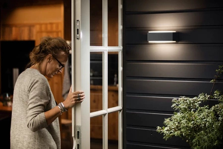 Zahradní lampa LED nástěnná lampa STRATOSPHERE myGarden 2x4.5W 2700K IP44 Horní-spodní antracit PHILIPS