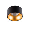 LED GU10 Round Black Gold Mini Kanlux Bodové LED svítidlo pro povrchovou montáž