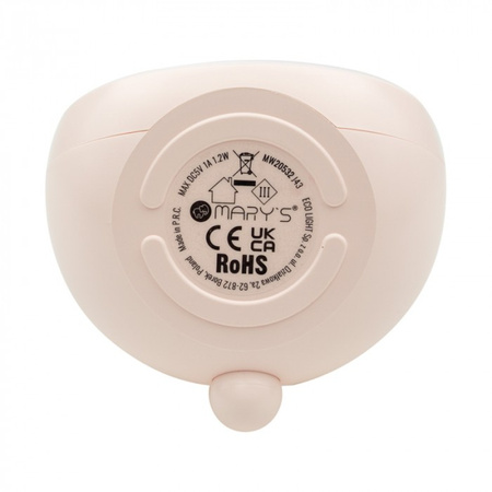 Dětský budík růžový USB dobíjecí 1200mAh MARY'S BEAR