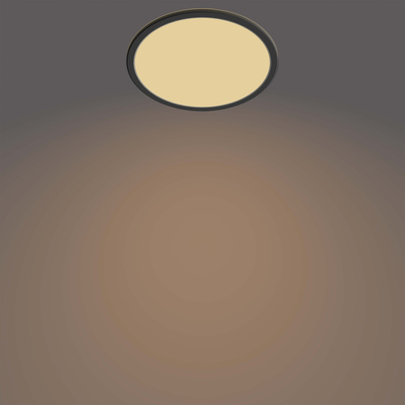LED stropní svítidlo SUPERSLIM 15W 2700K 25cm IP44 stmívatelné černé PHILIPS