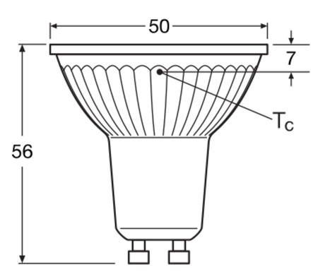 LED žárovka PAR16 reflektor GU10 4,3W = 30W 350lm 6500K studená bílá 120° STAR Osram