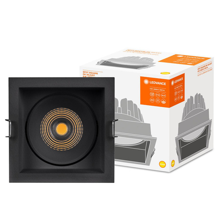 LED panelové bodové svítidlo 8W 650lm CCT Mesh Black Darklight Ledvance