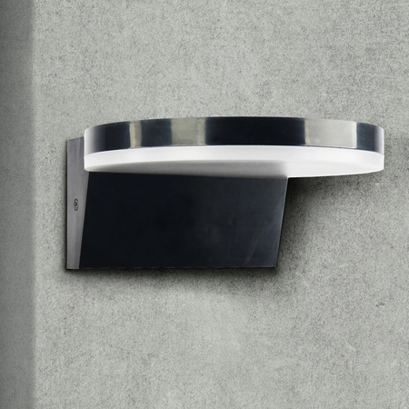 Venkovní nástěnné svítidlo LED fasádní svítidlo IP54 4000K Round Black
