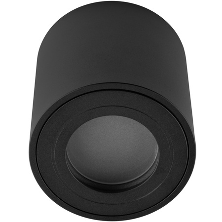 Povrchová montáž HALOGENOVÉ Spot Tuba Pevná EGIO GU10 LUMILED Kulatá IP44 Černá 83mm