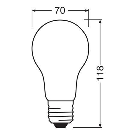 LED žárovka E27 A67 17W = 150W 2500lm 2700K Warm 360° Filament OSRAM Star Retrofit