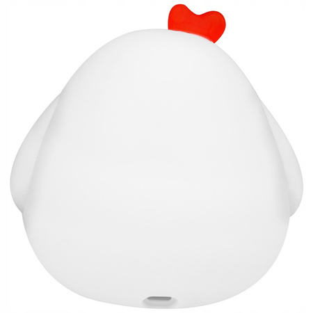 Dětské stolní LED noční světlo 1W 17lm 3000K teplá 360° bílá Chicken Masterled