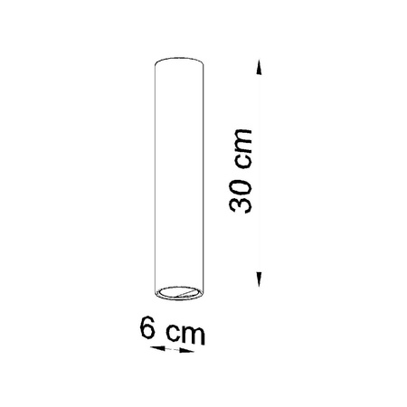 Svítidlo pro povrchovou montáž LAGOS 30 GU10 Spot Tuba Minimalist White SOLLUX
