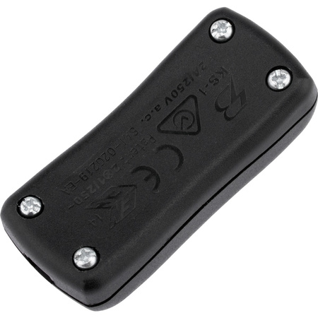 Kolébkový vypínač na černém krouceném kabelu