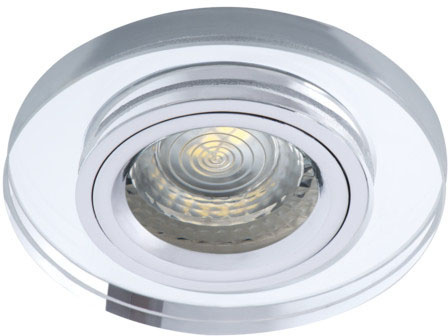 LED GU5.3 Round Silver Morta Kanlux Bodové LED svítidlo pro zápustnou montáž