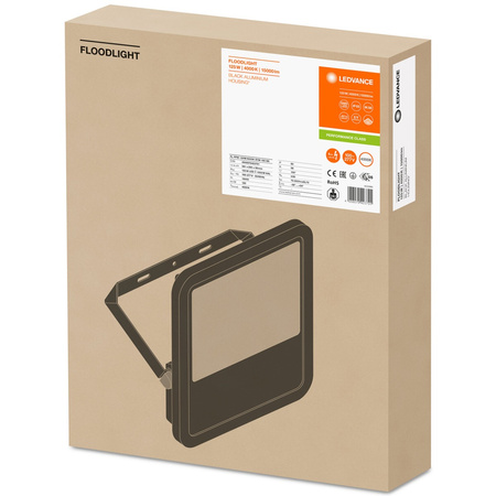 LED reflektor 125W 15000lm 4000K IP65 černý LEDVANCE reflektor