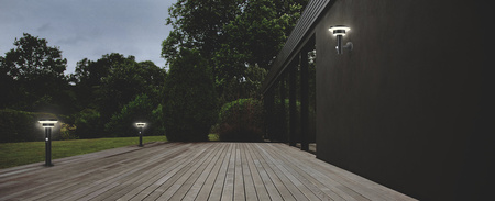 Solární zahradní nástěnná lampa LED fasádní lampa 6W černá ENDURA STYLE LEDVANCE