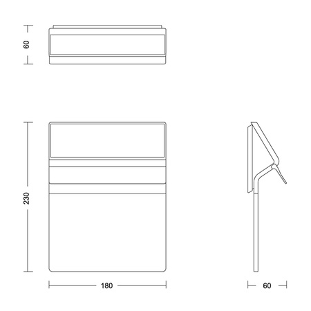 Solární zahradní lampa LED Osvětlené číslo domu Fasádní nástěnná lampa 2700K IP44 Senzor PHILIPS