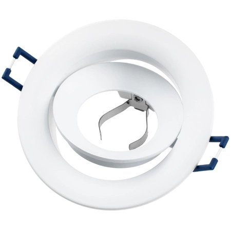 Halogenové zapuštěné stropní kulaté pohyblivé svítidlo bílé GU10