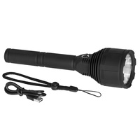 Taktická dobíjecí vojenská LED svítilna ruční USB XHP9090 3000lm dlouhá Pro VA0043 Vayox