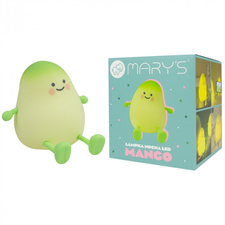 Dětské noční světlo LED 2,5W 3000K Warm USB dobíjecí 800mAh Green MANGO MARY'S
