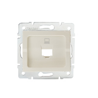Adaptér internetové zásuvky RJ45 Square Beige LOGI Kanlux