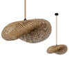 Bambusová dekorativní závěsná lampa E27 Brugia Kobi