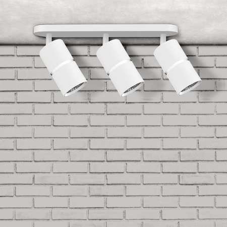 Nástěnné a stropní bodové svítidlo 3x GU10 White Silver BAMBOO Sanico Goldlux