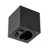 Halogenová bodová zářivka Square GU10 černá OH37 Kobi pro povrchovou montáž
