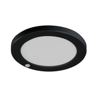 Svítidlo LED pro povrchovou montáž 17W 1600lm CCT 120° Kruhová černá ERGA Kanlux