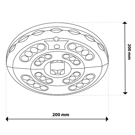 Venkovní zahradní lampa LED pod slunečníkem 4000K USB-C dobíjecí