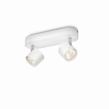 LED STAR stropní svítidlo 2x 4,5W 2700K stmívatelné reflektorové svítidlo pohyblivé bílé PHILIPS