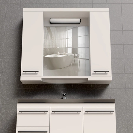 LED nástěnné svítidlo do koupelny 8W 1000lm 4000K neutrální bílá černá IP44 ALEX Sanico Goldlux