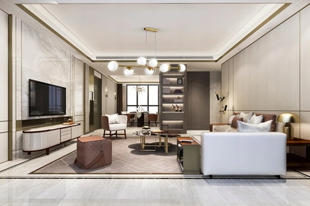 Masterled 8x E27 Zlatá závěsná lampa Bali