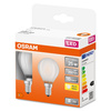 2x LED žárovka P45 Ball E14 2,5W = 25W 250lm 2700K Warm 300° Retrofit Filament CLASSIC Osram