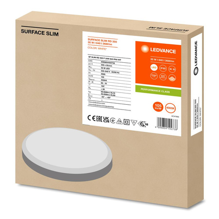 Plafond LED stropní světlo 35W 3680lm 4000K neutrální povrch namontovaný bílá 35cm povrch Ledvance