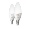 2PAK LED žárovka svíčka E14 B39 5,3W CCT RGB PHILIPS HUE White & COLOR Ambiance Bluetooth Zigbee