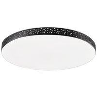 LED stropní svítidlo do koupelny 18W 1850lm 4000lm neutrální 120° bílé černé IP44 Moon Sanico Goldlux