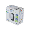 LED nástěnné svítidlo 12W 3000K IP65 černé kulaté VT-828 V-TAC