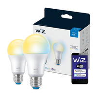 2x LED žárovka E27 A60 8W = 60W 2700-6500K SMART WiFi WiZ