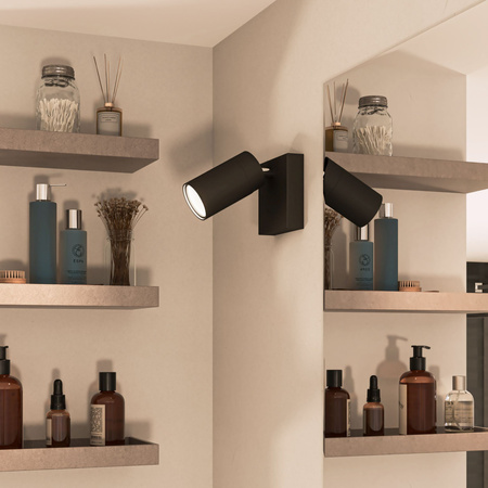 Nástěnné svítidlo GU10 IP44 černé Kosipo Philips