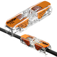 Instalační konektor Rychlokonektor WAGO 221-2411 pro KABEL 2x0.2-4mm