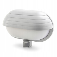 Zahradní nástěnná lampa FRODA E27 IP44 s PIR senzorem bílá