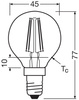 LED žárovka P45 Ball E14 3,4W = 40W 470lm 2700K Warm CRI90 300° Stmívatelné vlákno SUPERSTAR PLUS CLASSIC Osram