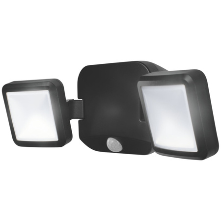 LED reflektor 10W 480lm 4000K IP54 černý s detektorem pohybu LEDVANCE SPOTLIGHT Bateriový Twin