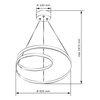 Stropní svítidlo LED 52W 4900lm 4000K neutrální černá ZEFIRA Sanico Goldlux