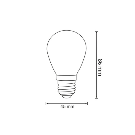 2x S14 FIILAMENT žárovka na party girlandu 36V GOLDLUX (Polux)