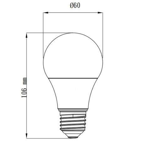 LED žárovka E27 A60 4.7W = 40W 470lm 4000K neutrální bílá TOSHIBA