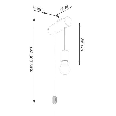 Závěsné svítidlo E27 přírodní dřevo bílé Nimbi Peach Puff SL.1644 Sollux