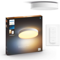 LED Plafond Enrave White 48W 55cm CCT PHILIPS HUE Bluetooth stropní svítidlo + stmívač