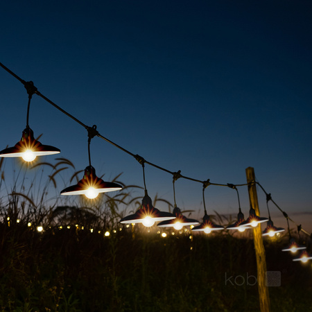 Stínidlo pro Girland Set CRETE LS M2 Black Metal 5 Pieces Kobi