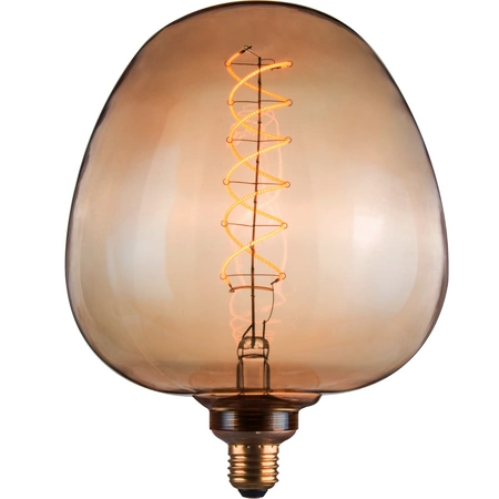 Dekorativní LED žárovka E27 FILAMENT S190 4W 260lm 1800K Teplá bílá 320° DecoVintage Amber GOLDLUX (Polux)