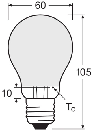 LED žárovka E27 A60 11W = 100W 1521lm 2700K teplá bílá 300° BASE Osram
