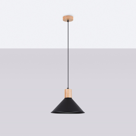 JAGA E27 černá skandinávská stropní závěsná lampa SOLLUX