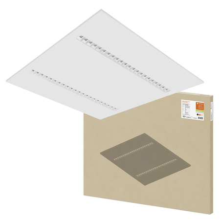 LED panelové kancelářské stropní svítidlo 33W 4000lm 4000K neutrální bílá stmívatelná podhledové bílé 62x62cm UGR16 IndiviLED® Ledvance